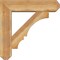 Ekena Millwork Balboa Craftsman Rough Sawn Bracket w/ Offset Brace, Western Red Cedar, 8"W x 32"D x 32"H BKT0806X32X32BOA04RWR - alternate 4
